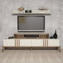 Hanah Home Eylül Mueble de TV Crema
